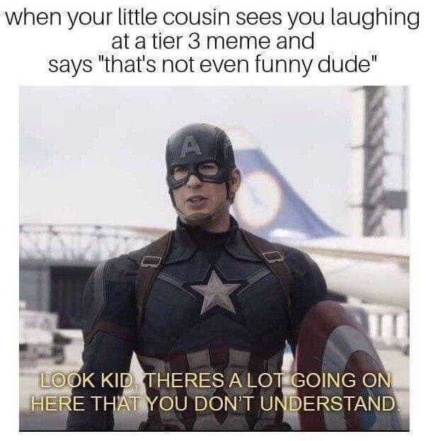 Captain America meme about a lot more going on here than you understand