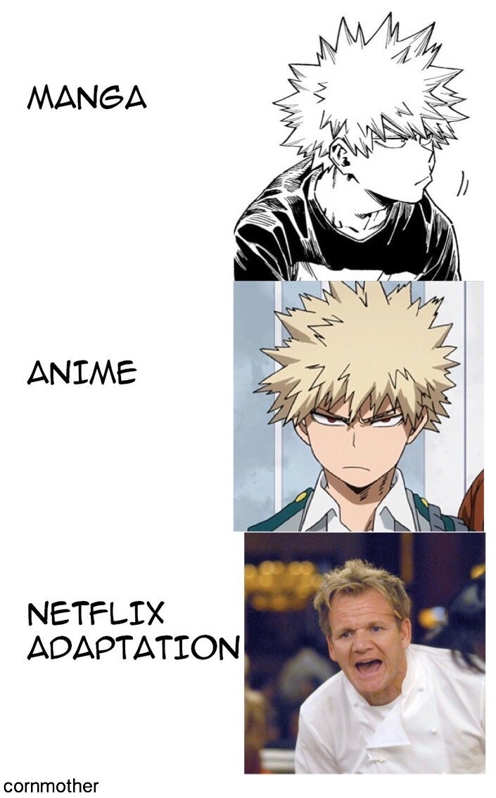 meme stream - manga anime netflix meme - Manga Anime Za Netflix Adaptation cornmother