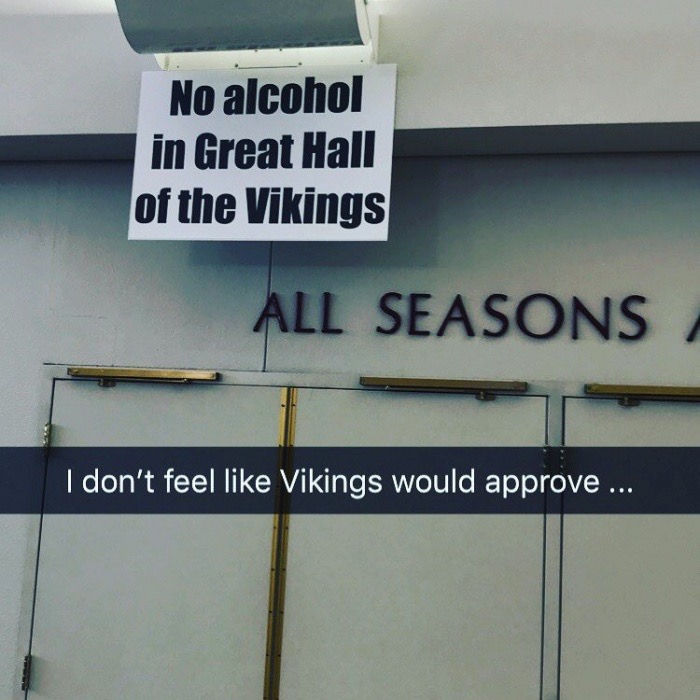 Smiles TV - No alcohol in Great Hall of the Vikings All Seasons I don't feel Vikings would approve ...