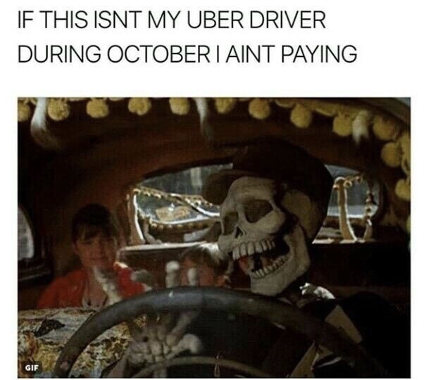 halloweentown twitter header - If This Isnt My Uber Driver During October I Aint Paying Gif