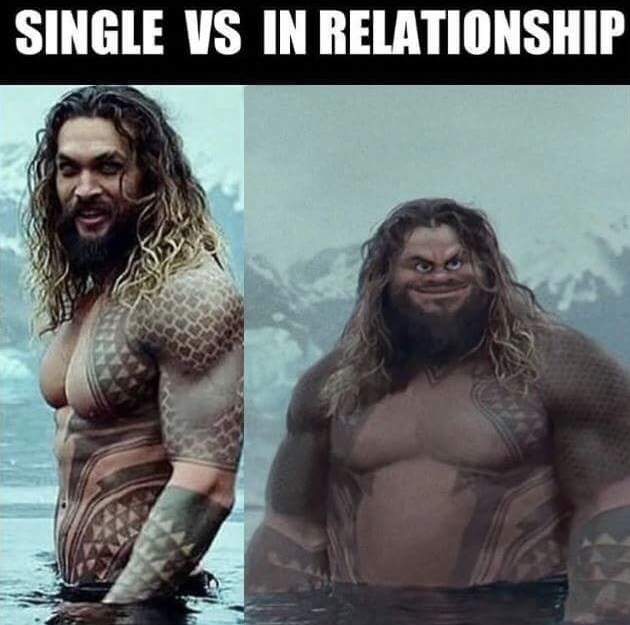 meme steam - maui aquaman - Single Vs In Relationship