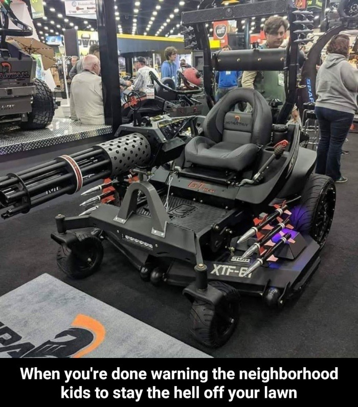 cursed lawn mower - XteEl When you're done warning the neighborhood kids to stay the hell off your lawn