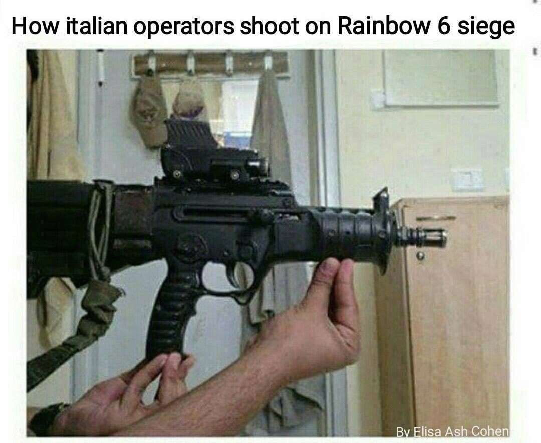 italians hold their guns - How italian operators shoot on Rainbow 6 siege By Elisa Ash Cohen