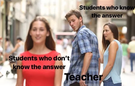 butt nut - Students who know the answer Students who don't know the answer Teacher