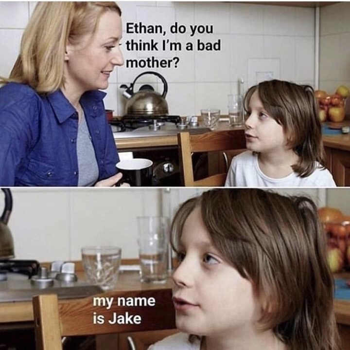 dank ethan do you think i m a bad mother - Ethan, do you think I'm a bad mother? my name is Jake