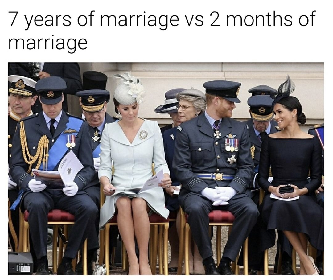 memes - seven years of marriage vs two months - 7 years of marriage vs 2 months of marriage