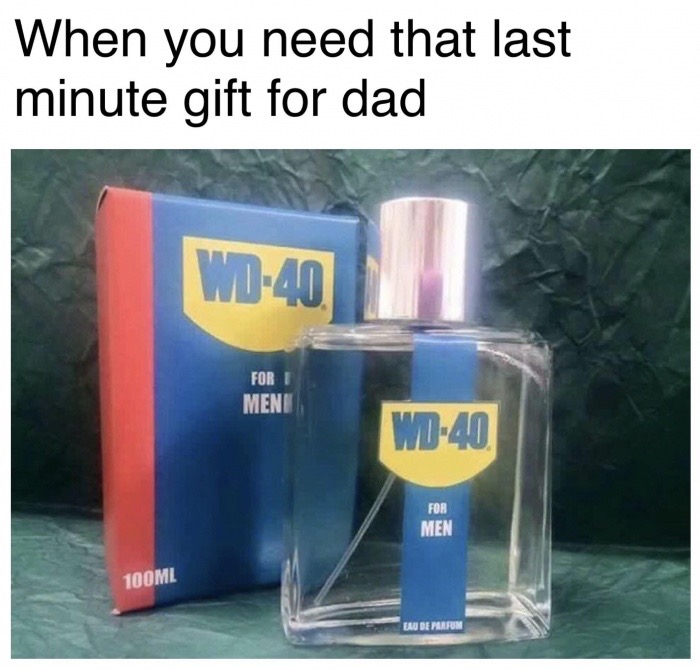wd 40 for men - When you need that last minute gift for dad Wd40 Fort Meni Wd40 For Men 100ML Eau De Parfum
