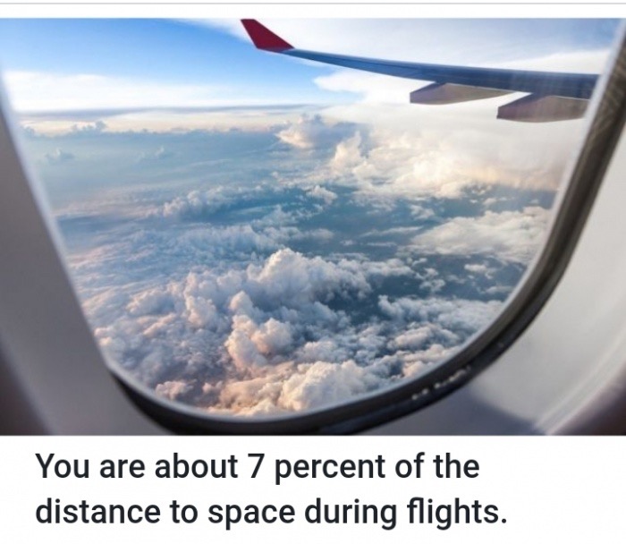 memes - airplane windows - You are about 7 percent of the distance to space during flights.