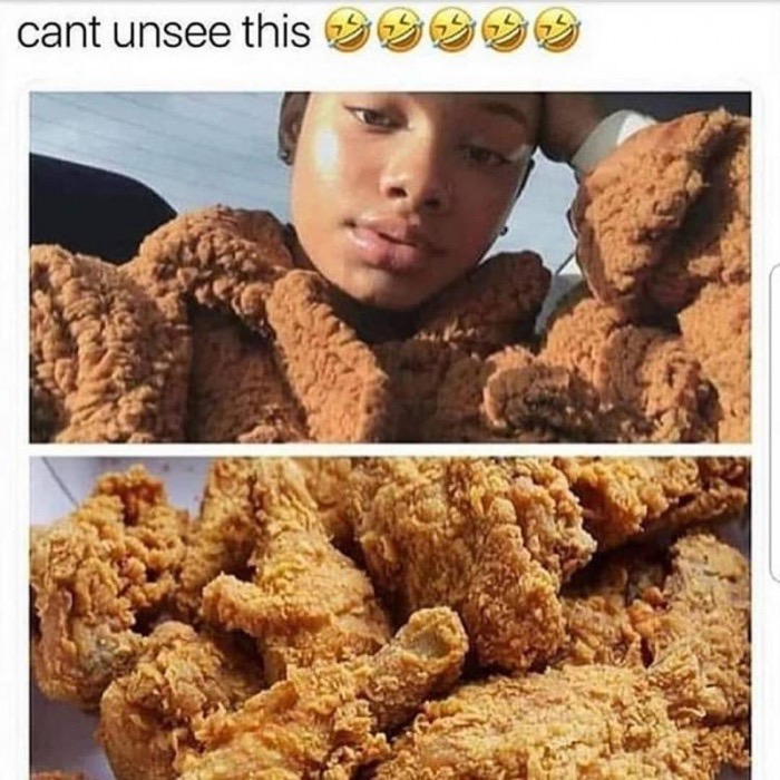 kfc fried chicken - cant unsee this