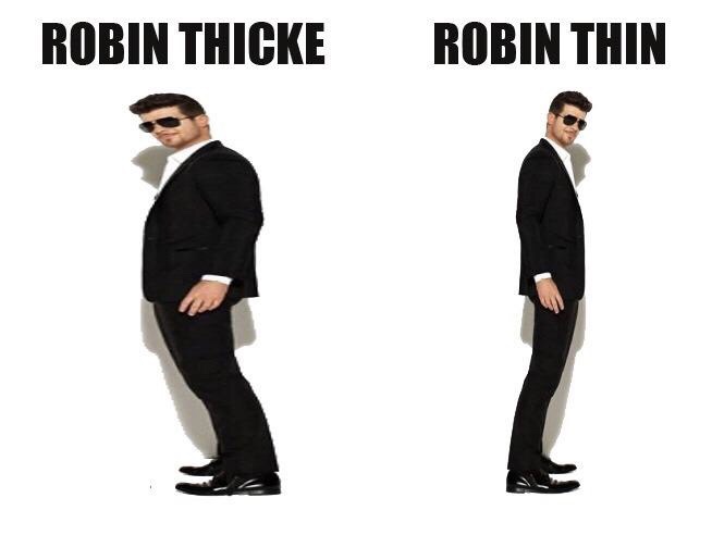 Robin Thicke vs Robin Thin