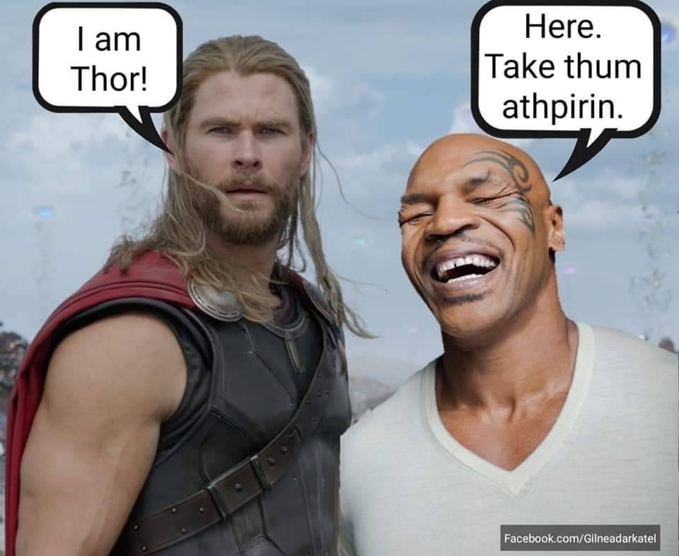 chris hemsworth thor - I am Thor! Here. Take thum athpirin. Facebook.comGilneadarkatel