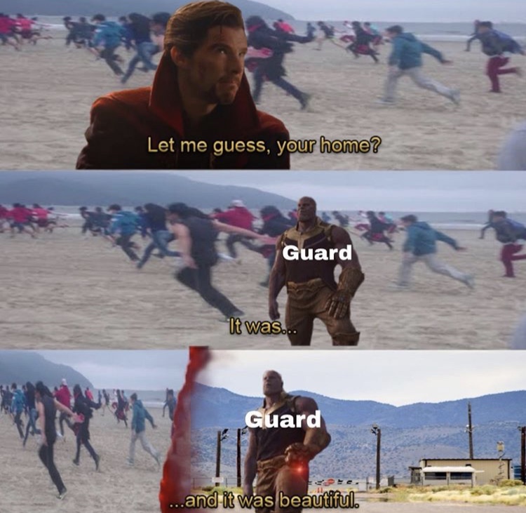 vacation - Let me guess, your home? Guard It was... Guard ...and it was beautiful