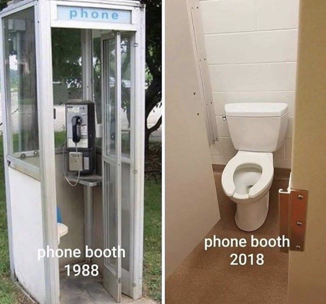 phone booth meme - phone phone booth 1988 phone booth 2018