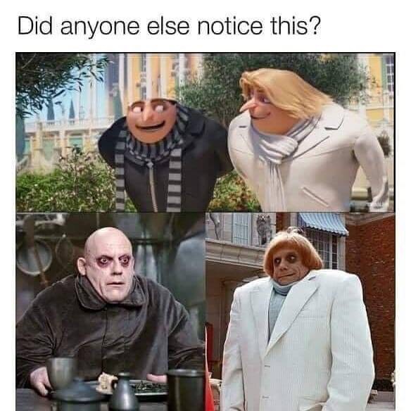 addams family and despicable me 3 - Did anyone else notice this?