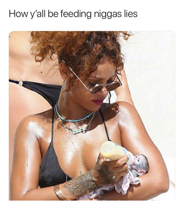 black hair - How y'all be feeding niggas lies