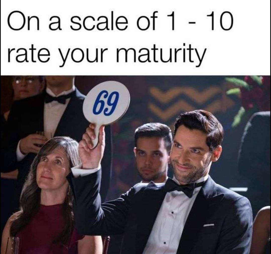 scale of 1 to 10 rate your maturity - On a scale of 1 10 rate your maturity