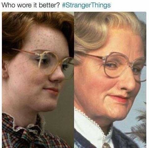 humpday meme - shannon purser stranger things - Who wore it better? Things