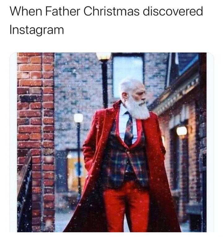 gentleman - When Father Christmas discovered Instagram