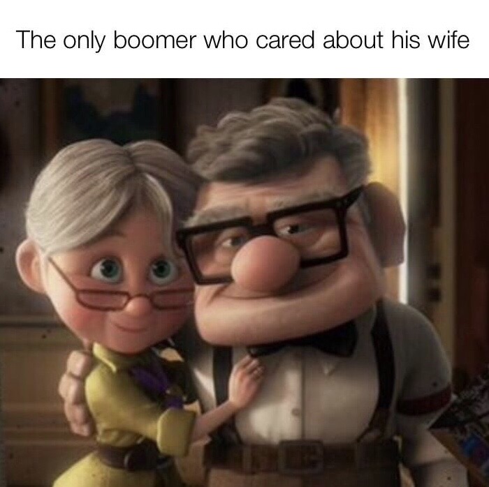 disney up carl and ellie - The only boomer who cared about his wife
