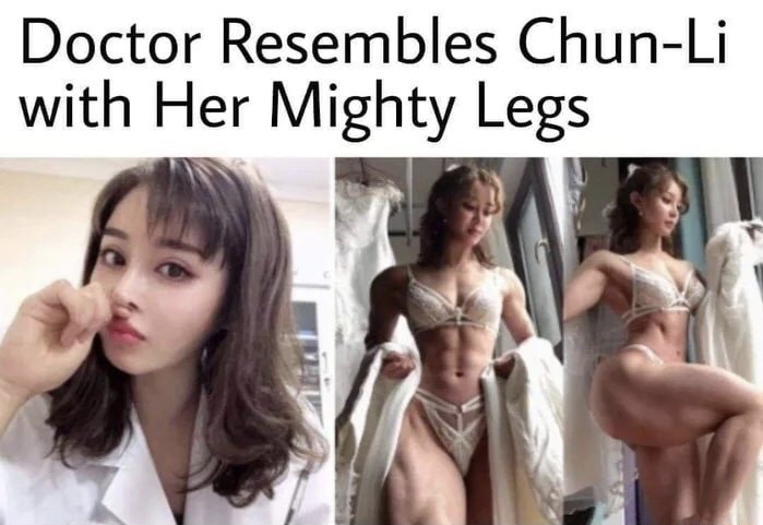 doctor resembles chun li - Doctor Resembles ChunLi with Her Mighty Legs