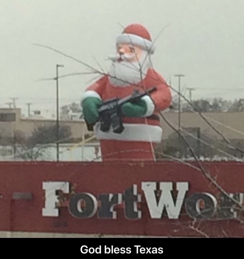 santa claus - TortW God bless Texas