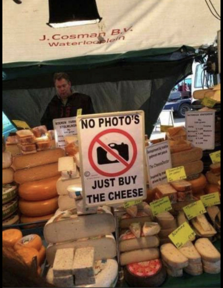 brie cheese meme - J. Cosmar Waterloc No Photo'S Just Buy The Cheese