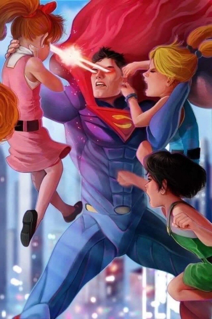 superman vs powerpuff girls