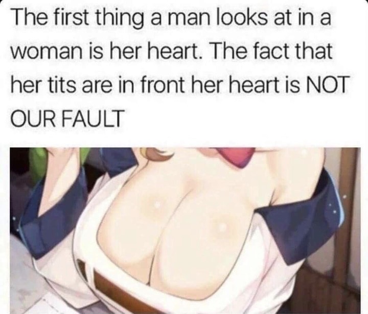 konosuba luna - The first thing a man looks at in a woman is her heart. The fact that her tits are in front her heart is Not Our Fault