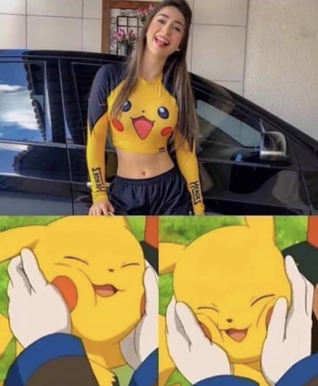 pikachu girl meme