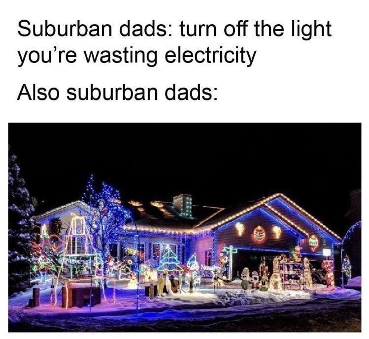 white and blue diwali light decoration - Suburban dads turn off the light you're wasting electricity Also suburban dads