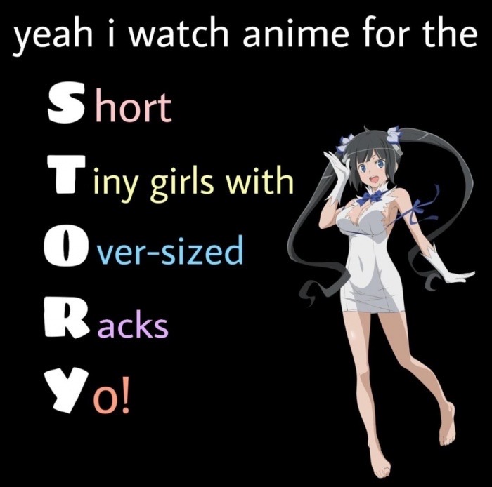 Waifu - yeah i watch anime for the Short Tiny girls with Oversized Racks Yo!