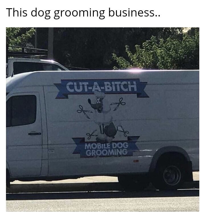 van - This dog grooming business.. CutABitch Mobile Dog Grooming