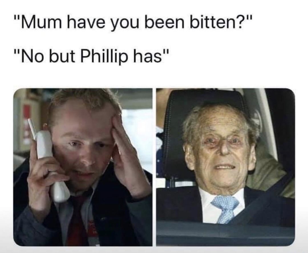 photo caption - "Mum have you been bitten?" "No but Phillip has"