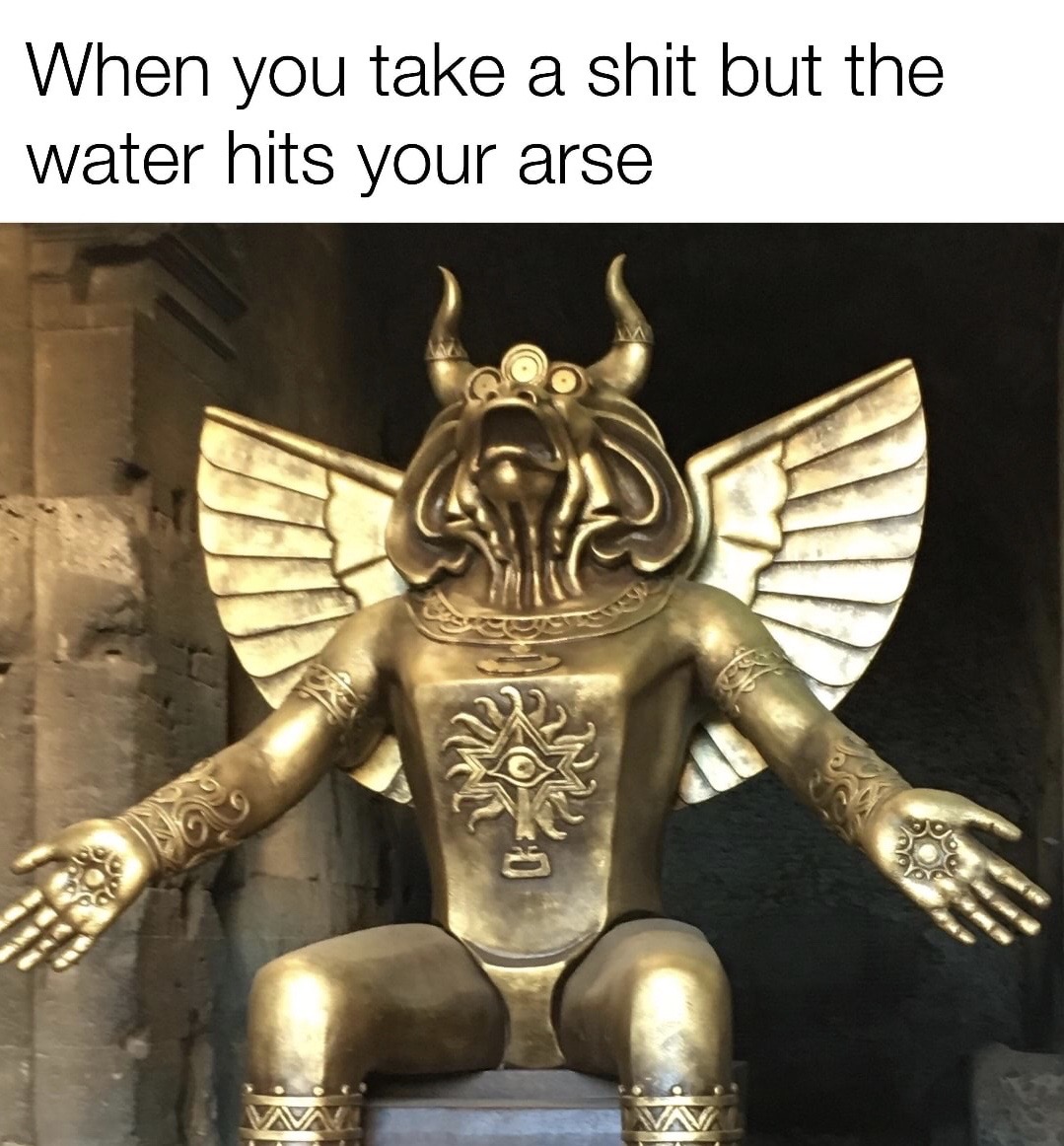 moloch rome - When you take a shit but the water hits your arse