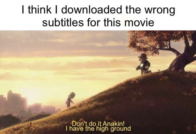 pixar most beautiful shots - I think I downloaded the wrong subtitles for this movie Don't do it Anakin! I have the high ground