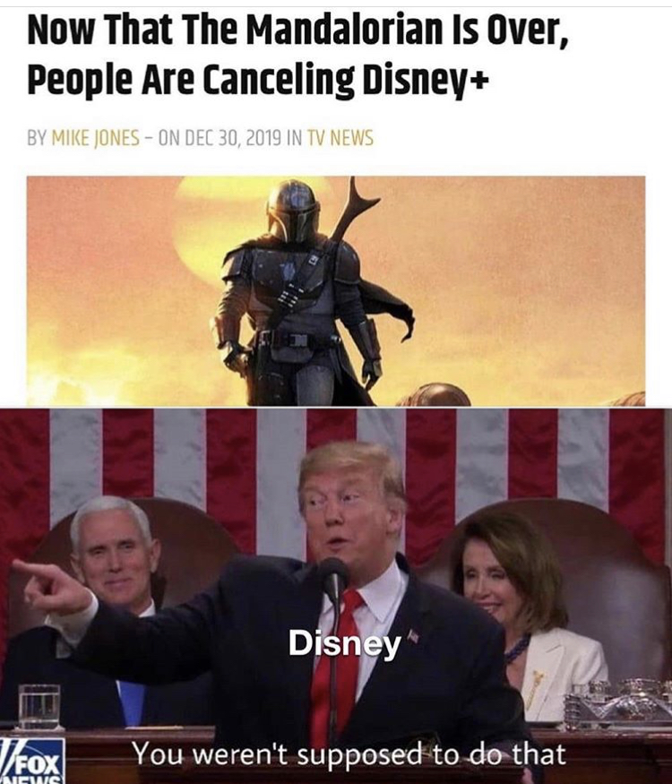 historymemes league of nations meme - Now That The Mandalorian Is Over, People Are Canceling Disney By Mike JonesOn In Tv News Disney fox You weren't supposed to do that