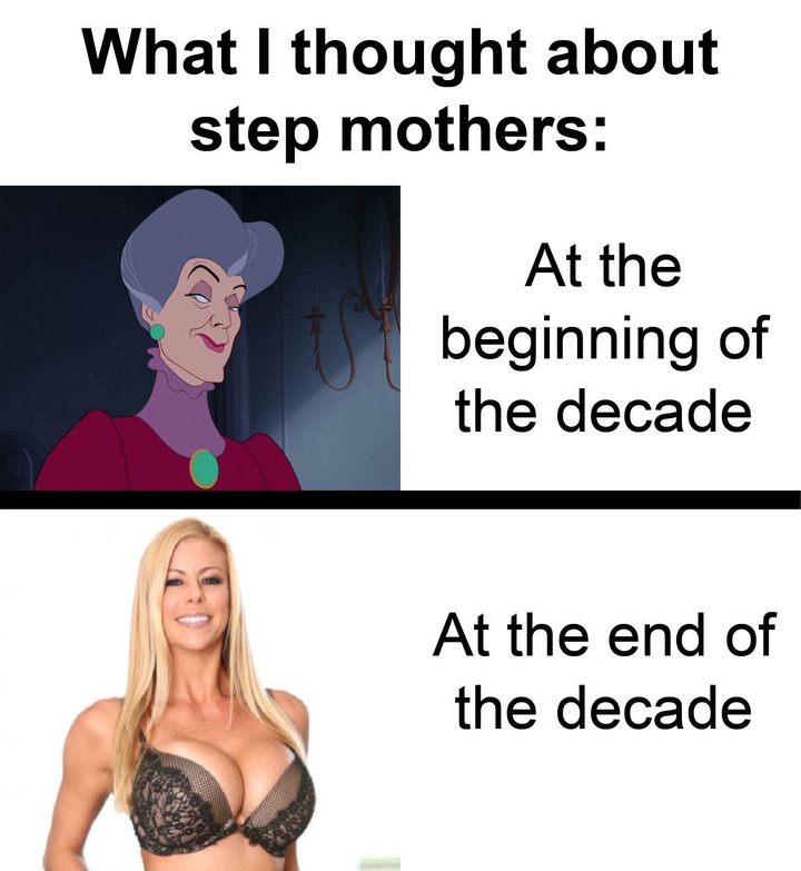 lady tremaine - What I thought about step mothers At the beginning of the decade At the end of the decade