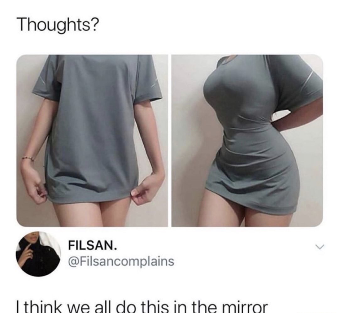 shoulder - Thoughts? Filsan. I think we all do this in the mirror