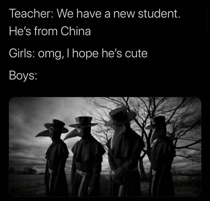 we have a new student he's from china - Teacher We have a new student. 'He's from China Girls omg, I hope he's cute Boys