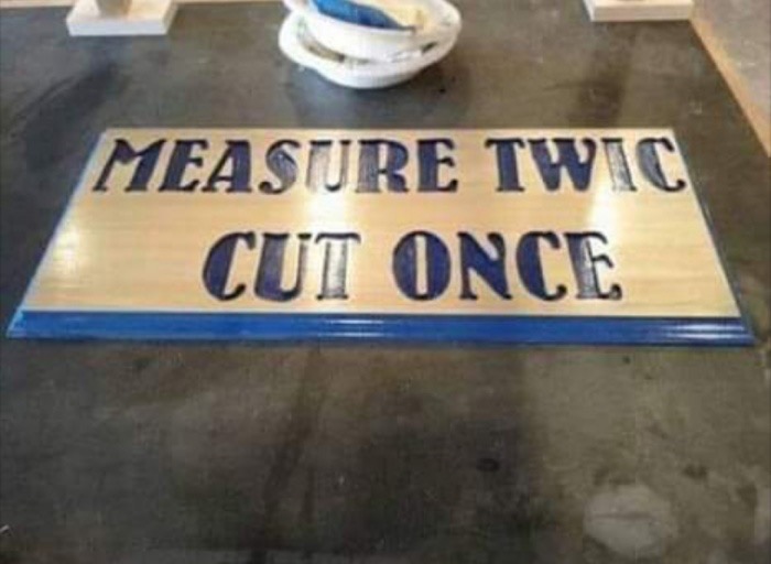 floor - Measure Twic Cut Once