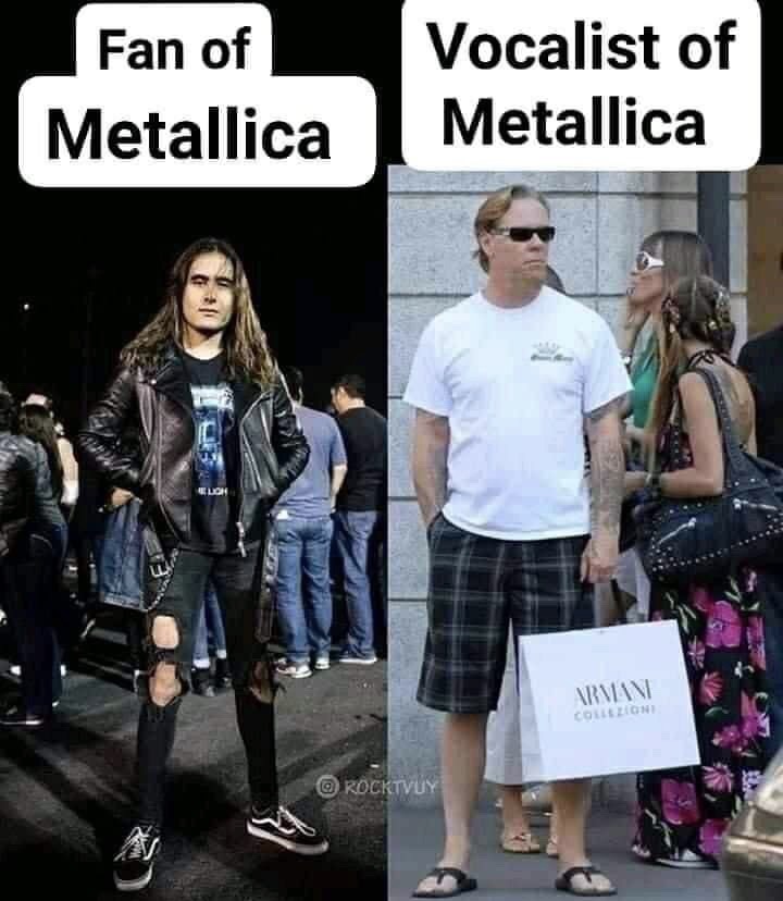 Fan of Metallica Vocalist of Metallica