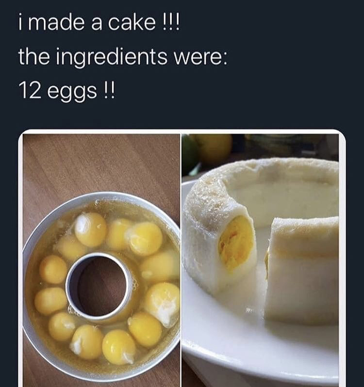 instant pot facebook - i made a cake !!! the ingredients were 12 eggs !!