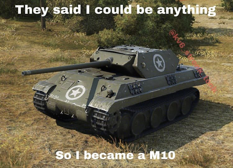 self propelled artillery - They said I could be anything ca So I became a M10