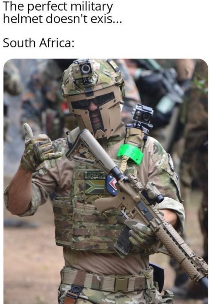 The perfect military helmet doesn't exis... South Africa