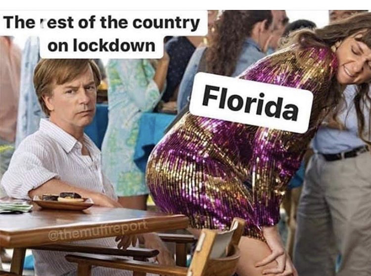 wrong missy - The rest of the country on lockdown Florida