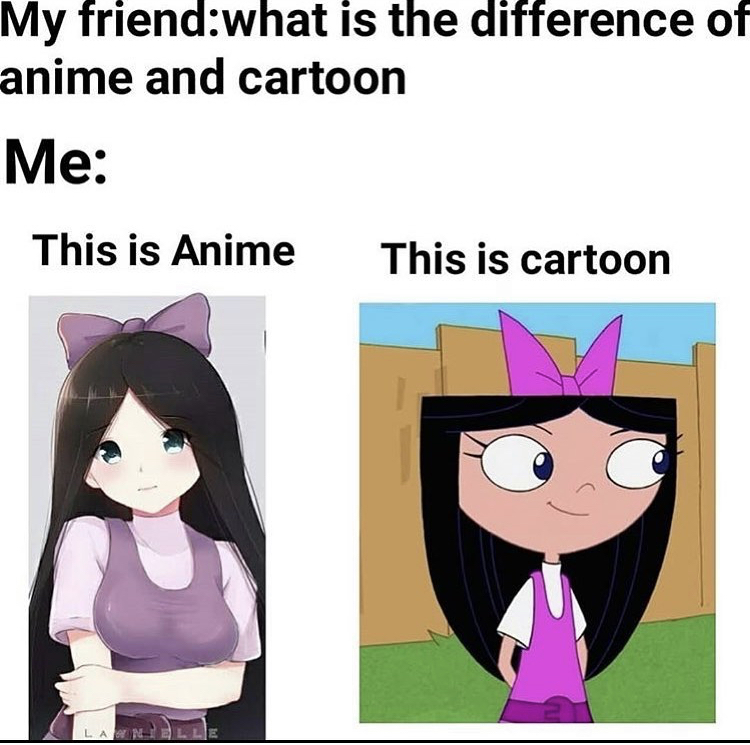 baljeet bobs and vegana - My friendwhat is the difference of anime and cartoon Me This is Anime This is cartoon