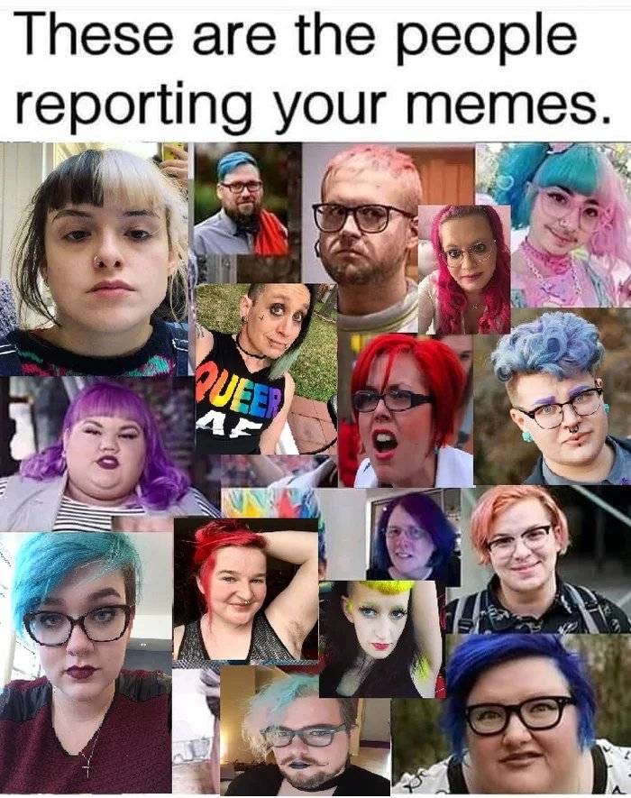 Joke - These are the people reporting your memes.