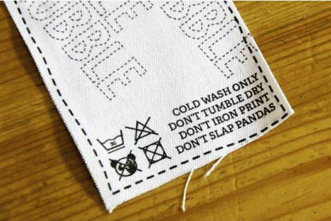 paper - Bble Cold Wash Only Don'T Tumble Dry Don'T Iron Print Don'T Slap Pandas
