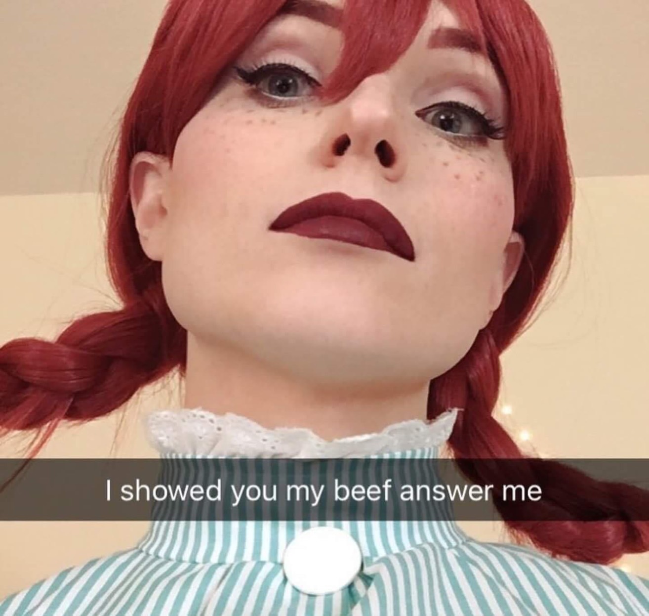 showed you my beef - I showed you my beef answer me