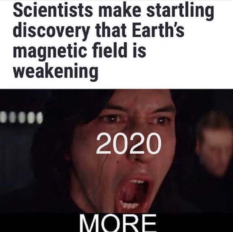 photo caption - Scientists make startling discovery that Earth's magnetic field is weakening 2020 More